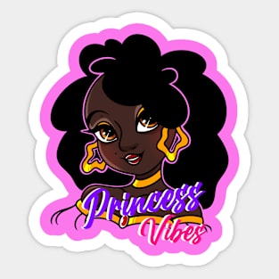 Princess Vibes ( Dark Chocolate) Sticker